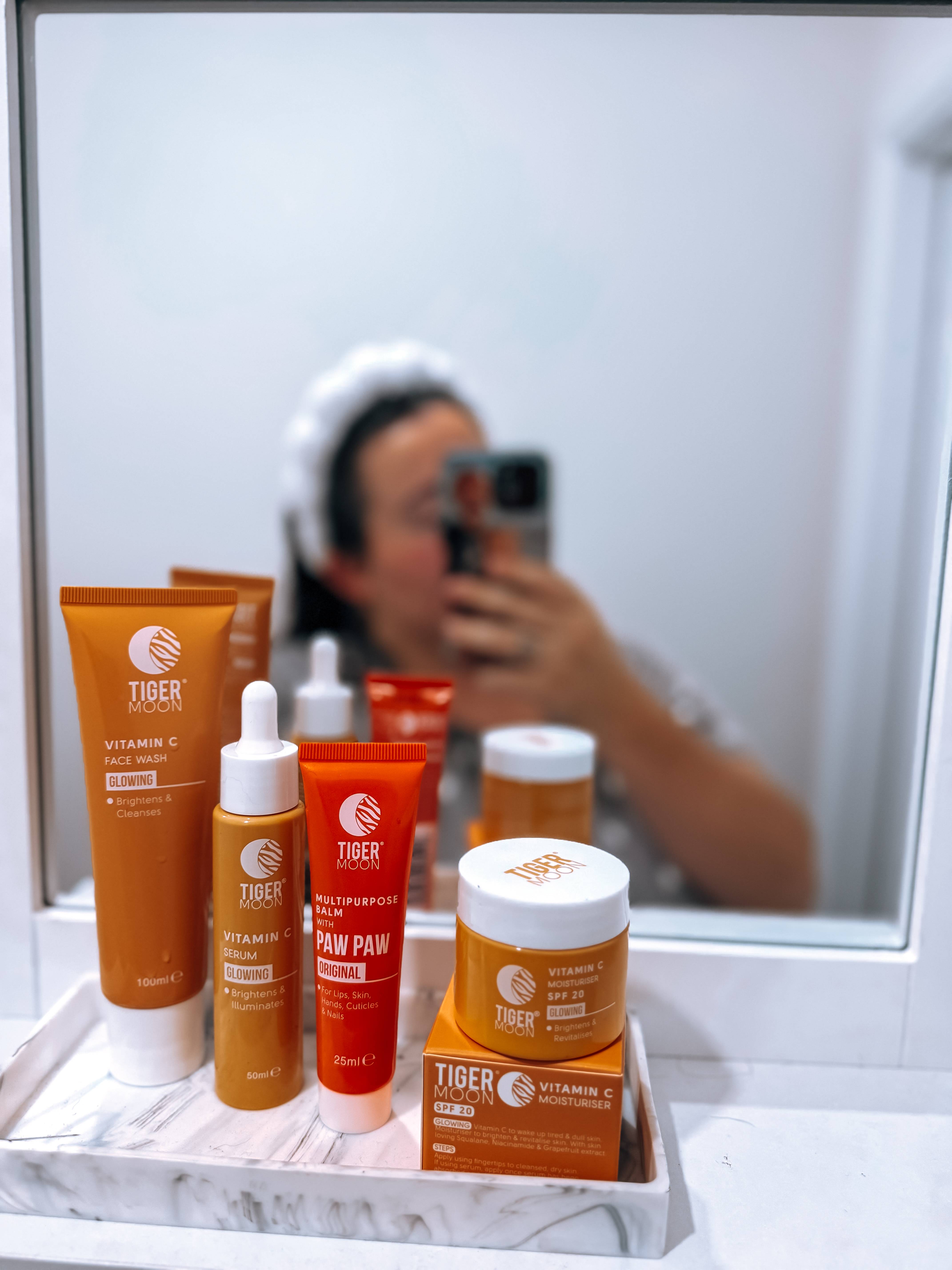 product photography for tigermoon skin care products